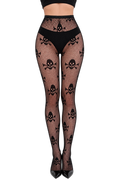 SKULL & CROSSBONES LACE TIGHTS